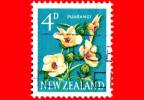 NUOVA ZELANDA - 1960 - Fiori - Flowers - Fleurs - Venice Mallow (Hibiscus Trionum) -  4 C - Gebraucht