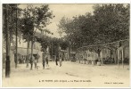 Carte Postale Ancienne Le Pontet - La Place Et Les Cafés - Le Pontet