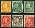 Canada #178-83 Mint Hinged King George V Coil Set From 1930-31 - Coil Stamps