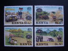 KENYA 1977 SAFARI RALLY  FULL SET (4 Values) MNH. - Kenia (1963-...)