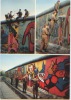 Berlin Kreuzberg, Mariannenplatz, Soldaten Der DDR Demontieren Skulpturen Der Pariser Künstler Noir, Bouchet, Mauer, Mur - Muro Di Berlino