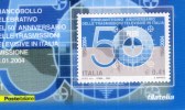 2004 Tessera 01- 50° Ann. Trasmissioni Televisive In Italia - Philatelic Cards
