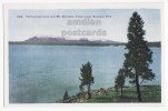 YELLOWSTONE LAKE-MT SHERIDAN- C1940s-50s YELLOWSTONE NATIONAL PARK Vintage Postcard [o2919] - USA National Parks