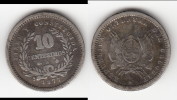 ****  URUGUAY - 10 CENTESIMOS 1877 A  ARGENT - SILVER  **** EN ACHAT IMMEDIAT !!! - Uruguay