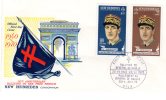 Nlles HEBRIDES - 1970: "EPJ  30e Anniv. Du Ralliement à La France Libre" (N° 296/297) - Légende Anglaise - Storia Postale