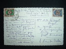 CP POUR LA FRANCE TP BLASONS CONSTANTINE 4 F + ORAN 8 F OBL. 29-8-1950 PHILIPPEVILLE (CONSTANTINE) - Lettres & Documents