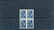 1939-Soviet Union(USSR)- "Aviator" 30k. Stamps In Band Of 4 MNH (gum Partially Removed On One) - Nuevos