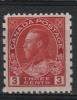 Canada 1931 3c King George V Admiral Provisional Issue #184  MH - Nuevos
