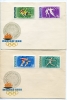 Hungary 1968 Four  Special Covers   Olympic Games Mexico Mi 2434-2441 Complete Set - Cartas & Documentos