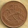 IRELAND 2 PENCE FISH (?) FRONT MUSICAL INSTRUMENT BACK 1990 VF+ KM?  READ DESCRIPTION CAREFULLY !!! - Irlanda