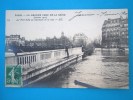 75 , PARIS 4ieme : INNONDATIONS JANVIER 1910:Le PONT SULLY Au Max De La CRUE: Animée , Carte En Trés Bon état - Inondations