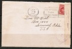 CANADA  Scott # 254   On CENSOR COVER To Seminol,Oklahoma ,USA - Covers & Documents