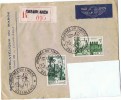 6/3/1948 - Enveloppe Lettre -  CASABLANCA Journée Du Timbre - Par Avion + Recommandé - Pour Elbeuf - Lettres & Documents