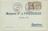 1905 Ziffernmarken 58B Und 59B Auf Karte - Lettres & Documents