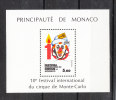 Monaco  -   1984.   10^ Festival Internazionale  Del  Circo Di Monte Carlo.  Foglietto MNH, Fresh - Circus