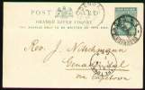 ORANGE RIVER COLONY 1907 - Entire Postal Card From Bloemfontein To Genadendal - Oranje Vrijstaat (1868-1909)