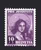 Svizzera ** - X-1938 - Pro Juventute. Costumi Cantonali.10+5  Spezzature. Zum. 86 - Unused Stamps