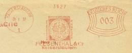 Faucon, Tabac: Ema Allemagne, 1937  –  Falcon, Tobacco Meter Stamp From The German Reich. Hawk  Rapace - Adler & Greifvögel