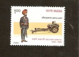 R8-7-1. INDIA, Artillery - Golden Jubilee 1935 - 1985 - Ungebraucht