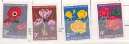 LUXEMBOURG N° 506/509 FLEURS DIVERSES NEUF SANS CHARNIERE - Ungebraucht