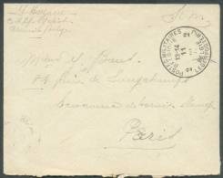 Enveloppe En SM Obl. Sc POSTES MILITAIRES BELGIQUE 2 Du 11-III-1917 Ver Paris - 7948 - Briefe U. Dokumente