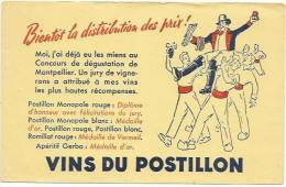 Buvard Vins Du Postillon - V
