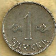 FINLAND 1 MARKKAA WRITING ETC FRONT & BACK 1956 KM? READ DESCRIPTION CAREFULLY !!! - Finlandia