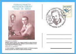 Table Tennis, Farkas Paneth, Jewish, Coach Emeritus ROMANIA  Postcard 2009 - Table Tennis