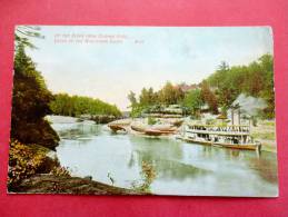 Up The River From Sliding Rock Dells Of The Wisconsin River Ca 1910=====    -ref 622 - Other & Unclassified