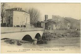 Carte Postale Ancienne Sorgues - Porte D´Orange Et Station Des Tramways électriques - Chemin De Fer - Sorgues