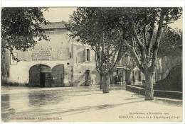 Carte Postale Ancienne Sorgues - Inondations 9 Novembre 1907. Cours De La République 2e Vue - Catastrophes - Sorgues