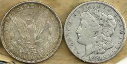 UNITED STATES USA $1 MORGAN EAGLE BIRD FRONT WOMAN HEAD BACK 1921 S AG SILVER KM110 READ DESCRIPTION CAREFULLY !!! - 1878-1921: Morgan