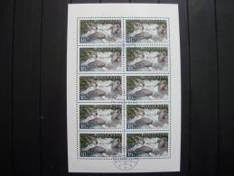 Slowakei 394 Yv 346 Kleinbogen/sheet Oo/used, EUROPA/CEPT 2001 Wasser - Blokken & Velletjes