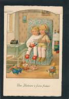 ENFANTS - Jolie Carte Enfants Et Jouets "Une Histoire à Faire Frémir "signée Pauli EBNER - Ebner, Pauli