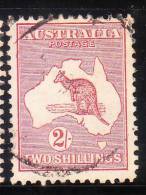 Australia 1913-23 Kangaroo-Map Used - Usati