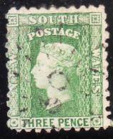 Australia 1871-84 NSW Queen Victoria Three Pence Used - Gebruikt