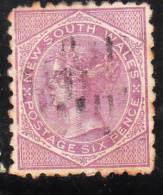 Australia 1871-84 NSW Queen Victoria Six Pence Used - Used Stamps