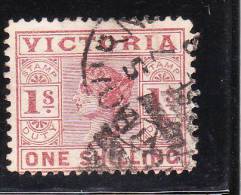 Australia 1886-87 Victoria Queen 1 Shilling Used - Oblitérés