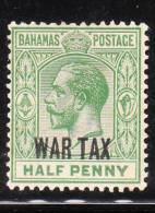 Bahamas 1918 KG Overprinted 1/2p MLH - 1859-1963 Colonia Britannica