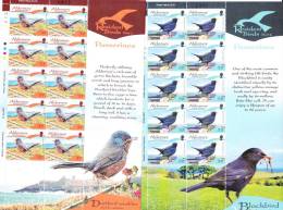 Alderney Postfris MNH Sheet Of 10 Passerines - Alderney