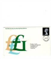 64391)lettera F.d.c. Inglese Con Un Valore + Annullo - 1981-1990 Em. Décimales