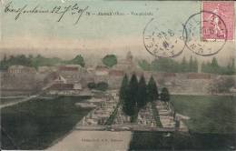 PICARDIE - 60 - OISE - BEAUVAIS - AUNEUIL - 2800 Habitants - L'Eglise -Vue Générale Colorisée - Auneuil