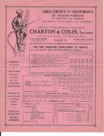 Pompiers 2 Feuillets Catalogue Charton Et Colin Tuyaucuirs, Habillements Et équipements - Brandweer