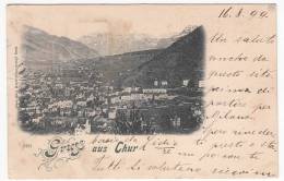 SWITZERLAND  - Chur,  Panorama, Year 1899 - Coira