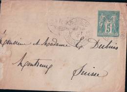 Entier Postal France Enveloppe, Paris-Montreux CH (11191) - Standard Covers & Stamped On Demand (before 1995)