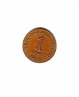 TRINIDAD & TOBAGO   1  CENTS  1966 (KM # 1) - Trinidad & Tobago