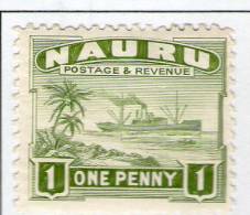 NAURU 1924/27 BATEAUX  SCOTT  N°18 NEUF MH* - Nauru