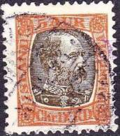 Dienstmarken 1902 König Christian IX 5 Aur Orangebraun / Braun Mi. D 19 - Dienstzegels