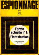 Espionnage N° 2 - L'arme Actuelle N° 1 : L'intoxication - Août 1970 - Otros & Sin Clasificación