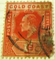 Gold Coast 1902 King Edward VII 1d - Used - Gold Coast (...-1957)